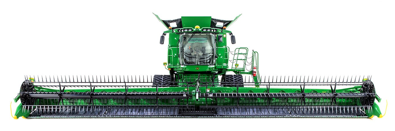 Pjaunamoji-rinktuvas su lanksčiu pjovimo agregatu „John Deere“ kombainams