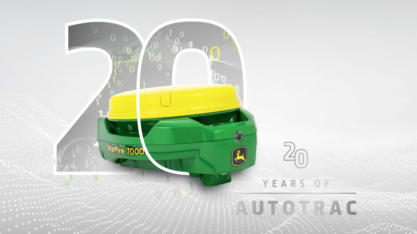 AutoTrac™: 20 metų tiksliojo valdymo