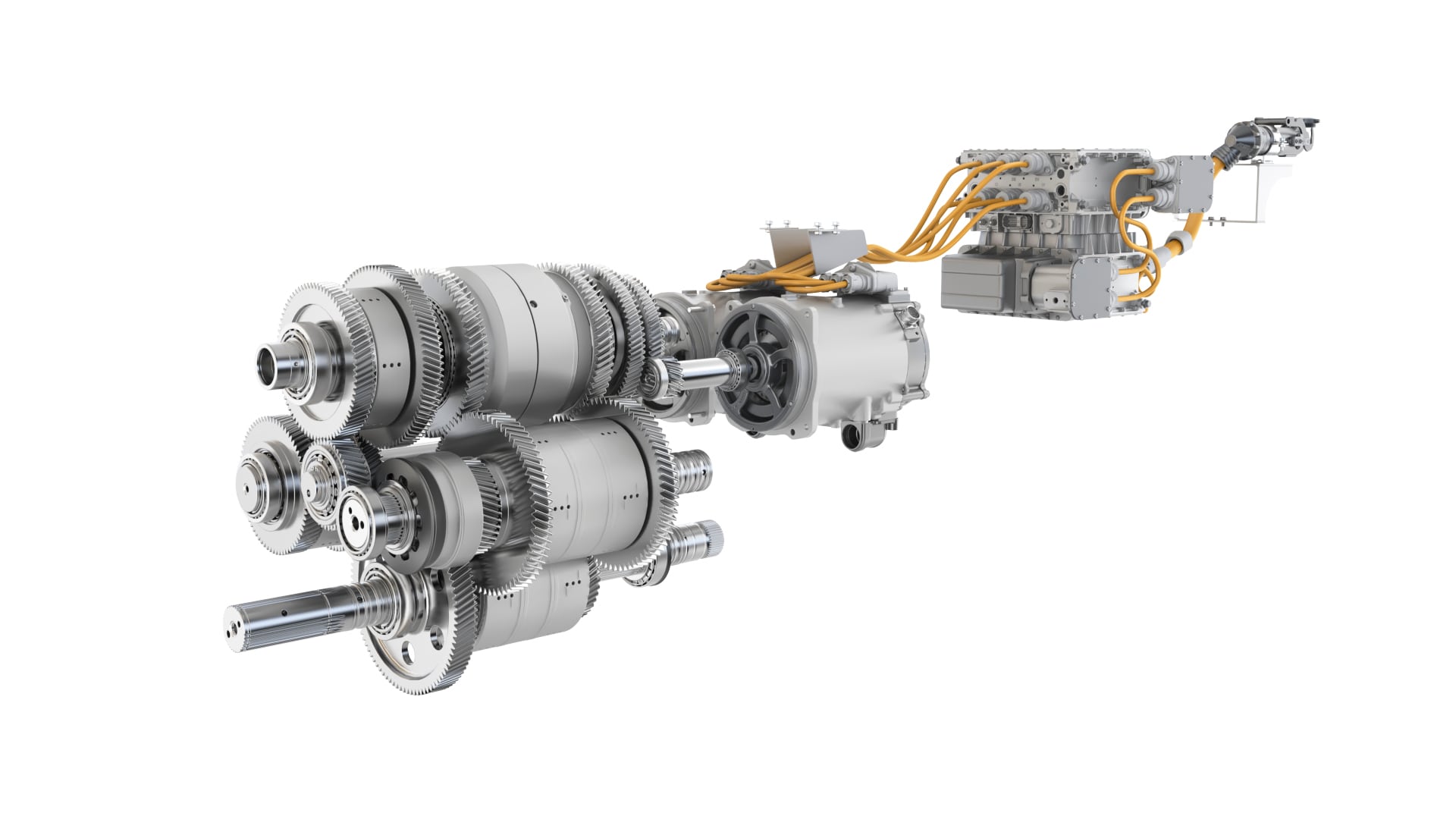 Transmission - For the new eAutoPowrTM, John Deere has completely replaced the hydraulic components with an electric power path.