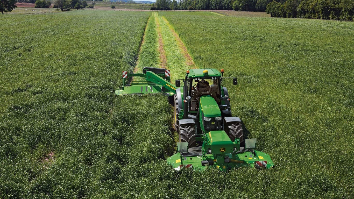 "John Deere" priekinis sukabinimo įtaisas ir priekinis GTV